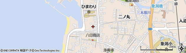 秋田県にかほ市象潟町一丁目塩越149周辺の地図