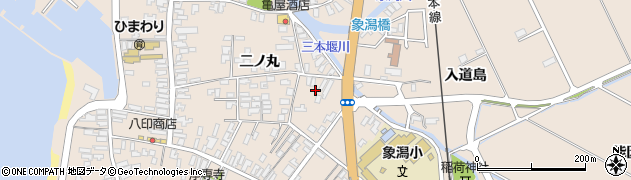 秋田県にかほ市象潟町妙見下33周辺の地図