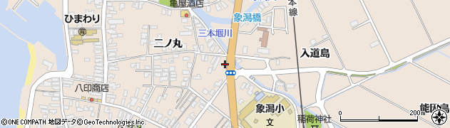 秋田県にかほ市象潟町妙見下41周辺の地図
