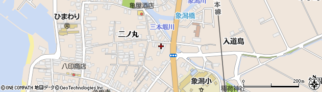 秋田県にかほ市象潟町妙見下32周辺の地図