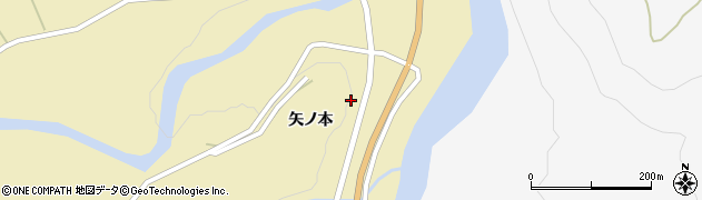 秋田県由利本荘市鳥海町下川内矢ノ本周辺の地図