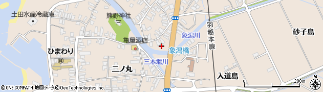 秋田県にかほ市象潟町中橋町183周辺の地図