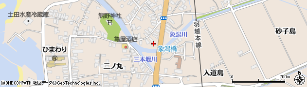 秋田県にかほ市象潟町中橋町180周辺の地図