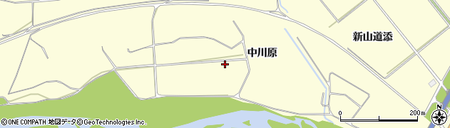 秋田県横手市十文字町佐賀会中川原周辺の地図