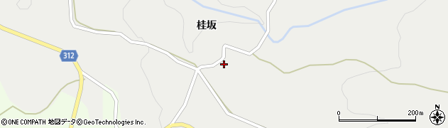 秋田県にかほ市伊勢居地桂坂1周辺の地図