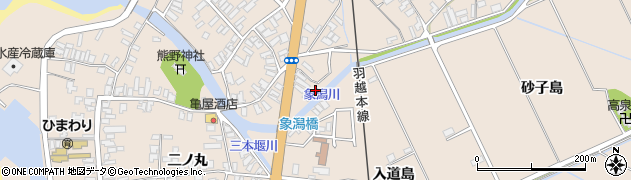 秋田県にかほ市象潟町中橋町164周辺の地図