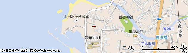 秋田県にかほ市象潟町一丁目塩越46周辺の地図