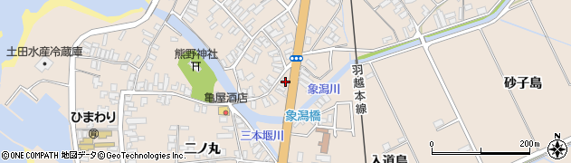秋田県にかほ市象潟町中橋町173周辺の地図