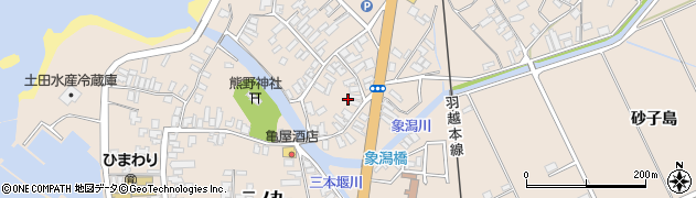 秋田県にかほ市象潟町中橋町109周辺の地図