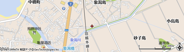 秋田県にかほ市象潟町象潟島95周辺の地図