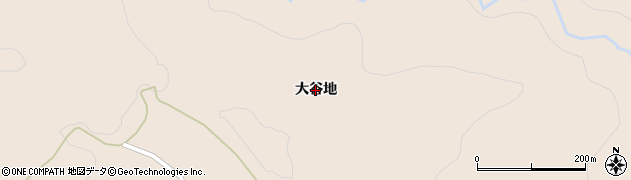 秋田県由利本荘市矢島町荒沢（大谷地）周辺の地図