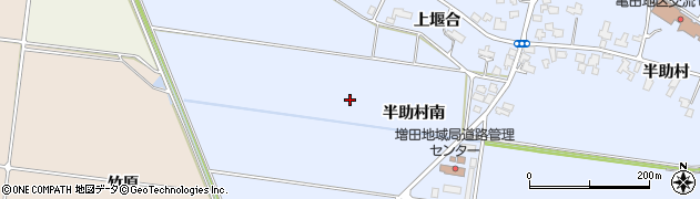 秋田県横手市増田町亀田半助村南周辺の地図