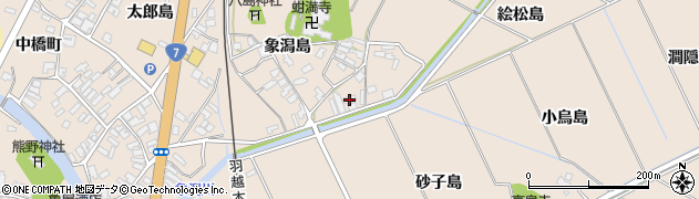 秋田県にかほ市象潟町象潟島108周辺の地図