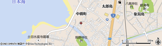 秋田県にかほ市象潟町中橋町15周辺の地図