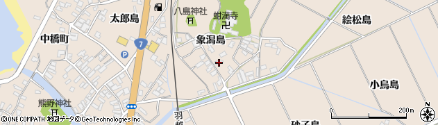 秋田県にかほ市象潟町象潟島40周辺の地図