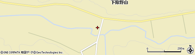 秋田県羽後町（雄勝郡）軽井沢（下除野）周辺の地図