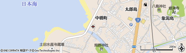 秋田県にかほ市象潟町中橋町23周辺の地図