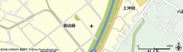 秋田県横手市十文字町佐賀会（新山前）周辺の地図