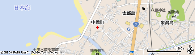 秋田県にかほ市象潟町中橋町75周辺の地図