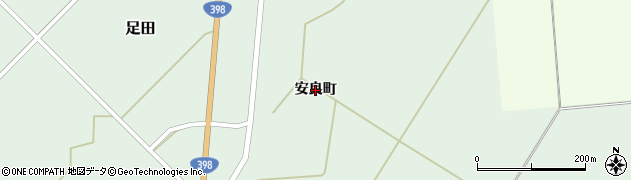 秋田県羽後町（雄勝郡）足田（安良町）周辺の地図
