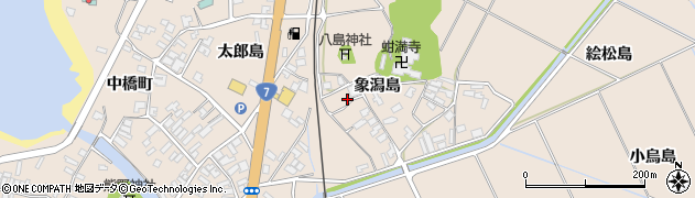 秋田県にかほ市象潟町象潟島48周辺の地図