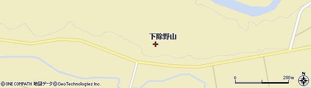 秋田県羽後町（雄勝郡）軽井沢（下除野山）周辺の地図