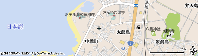 秋田県にかほ市象潟町中橋町66周辺の地図