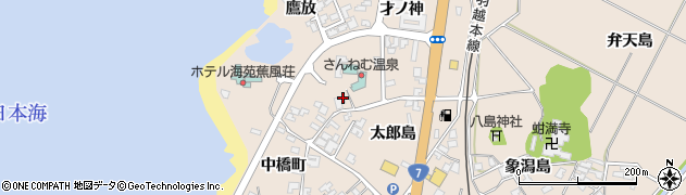 秋田県にかほ市象潟町（才ノ神）周辺の地図