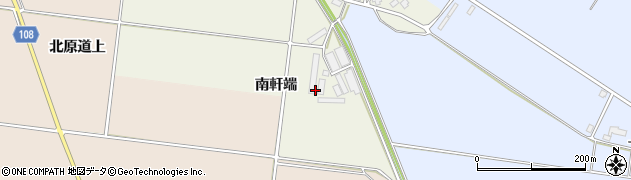 秋田県横手市十文字町腕越南軒端周辺の地図