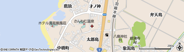 秋田県にかほ市象潟町才ノ神90周辺の地図