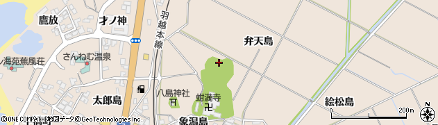 秋田県にかほ市象潟町象潟島118周辺の地図