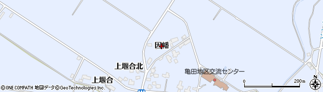 秋田県横手市増田町亀田（因幡）周辺の地図