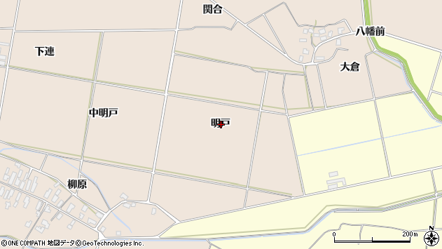 〒019-0511 秋田県横手市十文字町鼎の地図