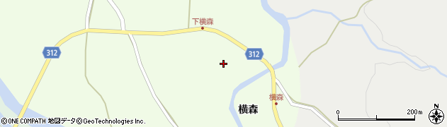 秋田県にかほ市畑（野）周辺の地図