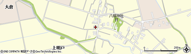 秋田県横手市十文字町佐賀会（八幡前）周辺の地図