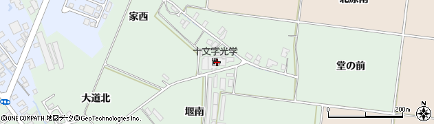 秋田県横手市十文字町仁井田家西5周辺の地図