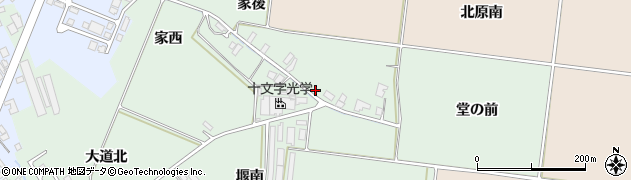 秋田県横手市十文字町仁井田家後周辺の地図