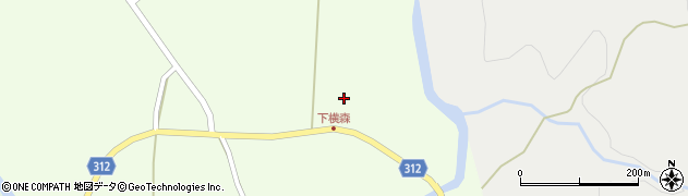 秋田県にかほ市畑（一本木下）周辺の地図