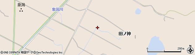 秋田県にかほ市象潟町（兵庫島）周辺の地図