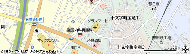 秋田県横手市十文字町仁井田（東）周辺の地図