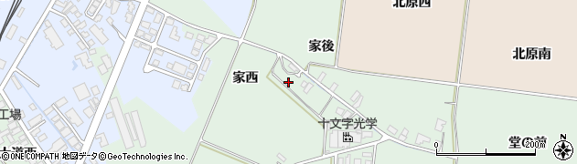 秋田県横手市十文字町仁井田家西84周辺の地図