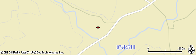 秋田県羽後町（雄勝郡）軽井沢（葛平）周辺の地図