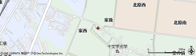 秋田県横手市十文字町仁井田家西83周辺の地図
