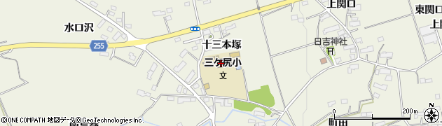 金ケ崎町　三ケ尻学童保育所周辺の地図