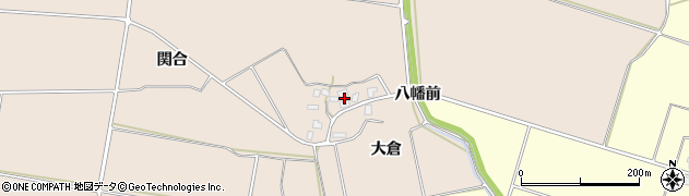 秋田県横手市十文字町鼎（大倉）周辺の地図