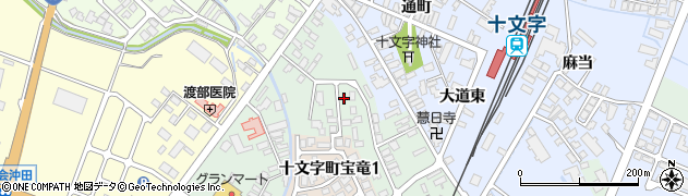 秋田県横手市十文字町仁井田（宝龍）周辺の地図