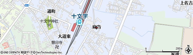 秋田県横手市十文字町（麻当）周辺の地図