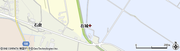 秋田県横手市増田町亀田（在城南）周辺の地図