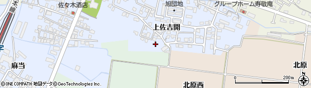 秋田県横手市十文字町上佐吉開120周辺の地図