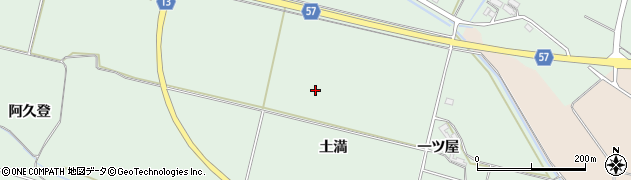 秋田県横手市十文字町植田土満周辺の地図